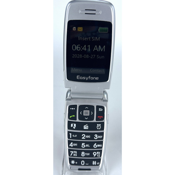 Easyfone T300 4G Unlocked Flip Cell Phone 4 Seniors 2.4'' HD Display Big Buttons - Picture 2 of 16